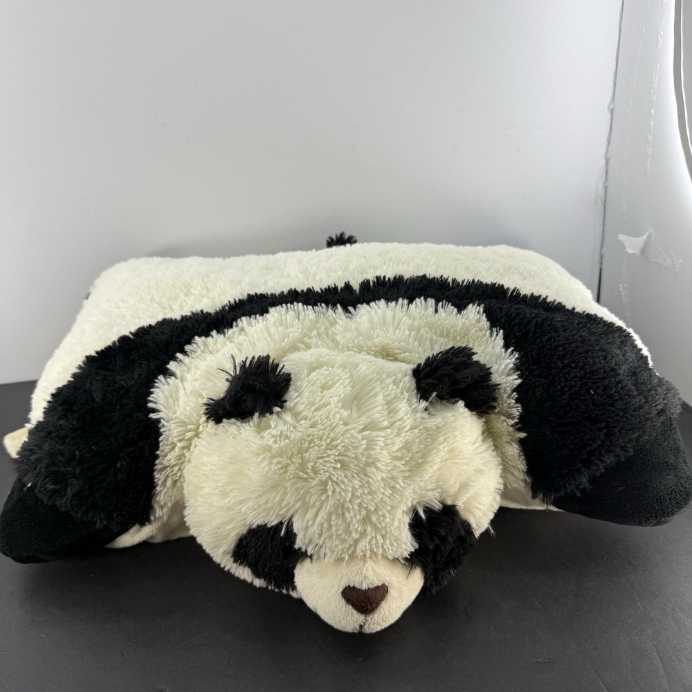 Pillow Pets Panda 2010 Original 17.5" Stuffed Animal Plush Pillow Convertible